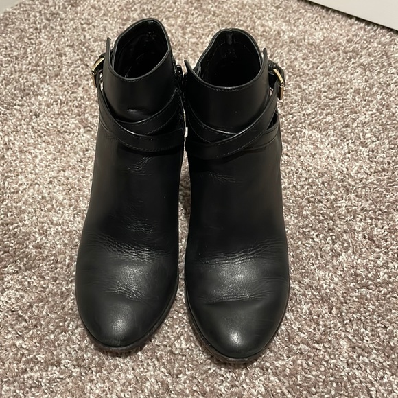 VGUC Cole Haan Black Hayes Belt Booties in Black - Picture 7 of 14